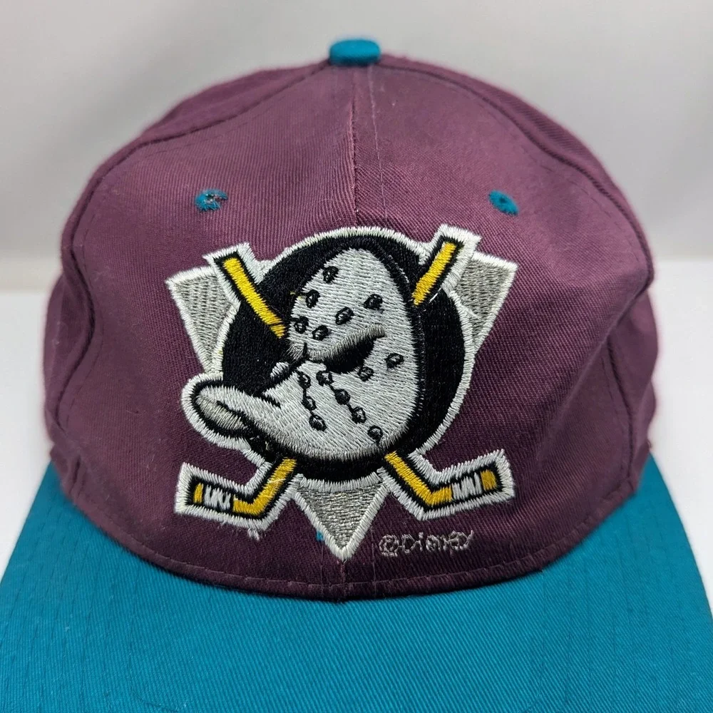 Mighty‎ Ducks Disney NHL C Competitor Ice Hockey Vintage 90s Snapback Hat Cap